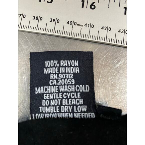 Fresh Groove Pieced Black Art to Wear Artsy Lagenlook Tunic Large - Picture 4 of 8